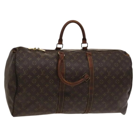 LOUIS VUITTON Monogram Keepall 55 Boston Bag LV Auth - Picture 1 of 16